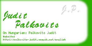 judit palkovits business card
